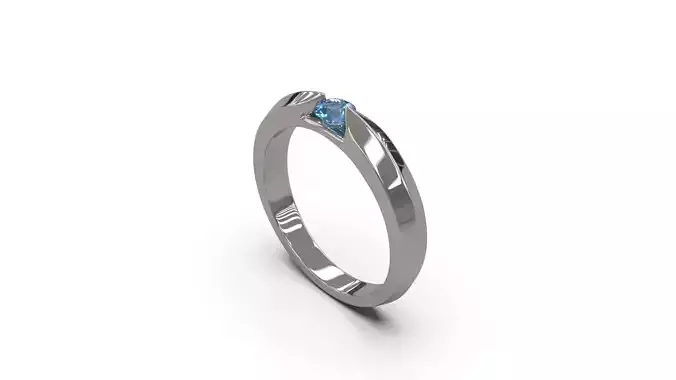 Woman Solitaire Ring 37