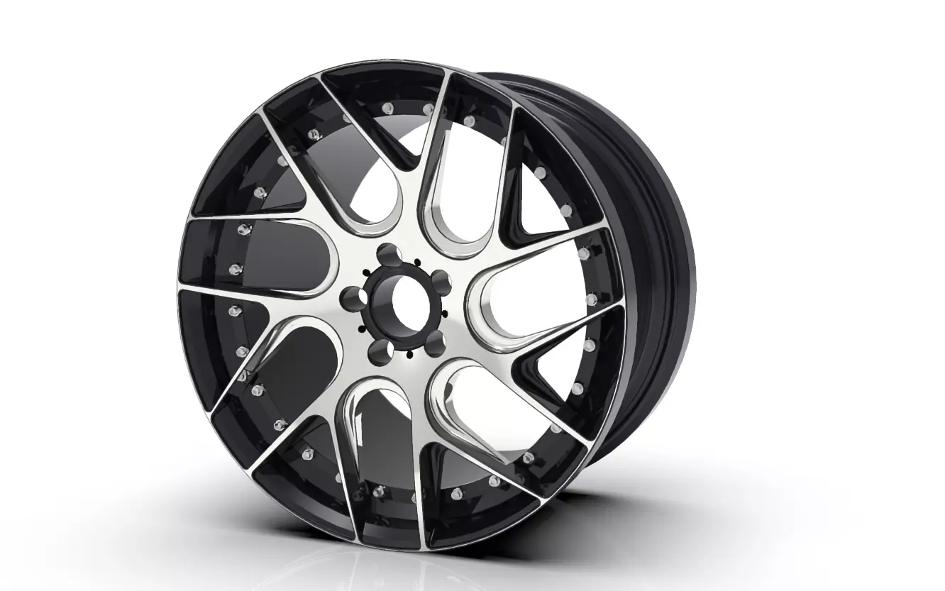 car rim wheel 3D print model_0