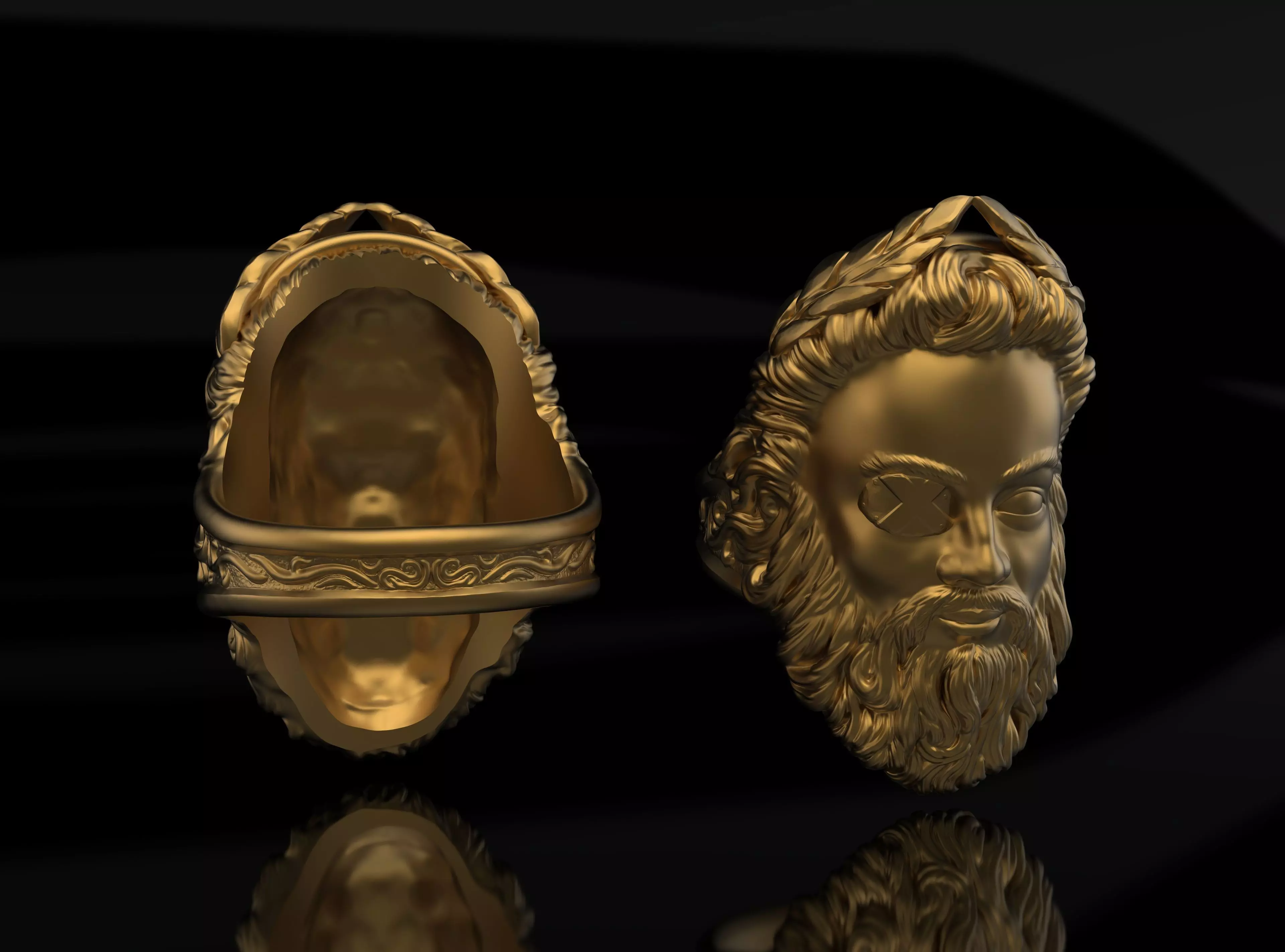 Odin ring  3D print model_0