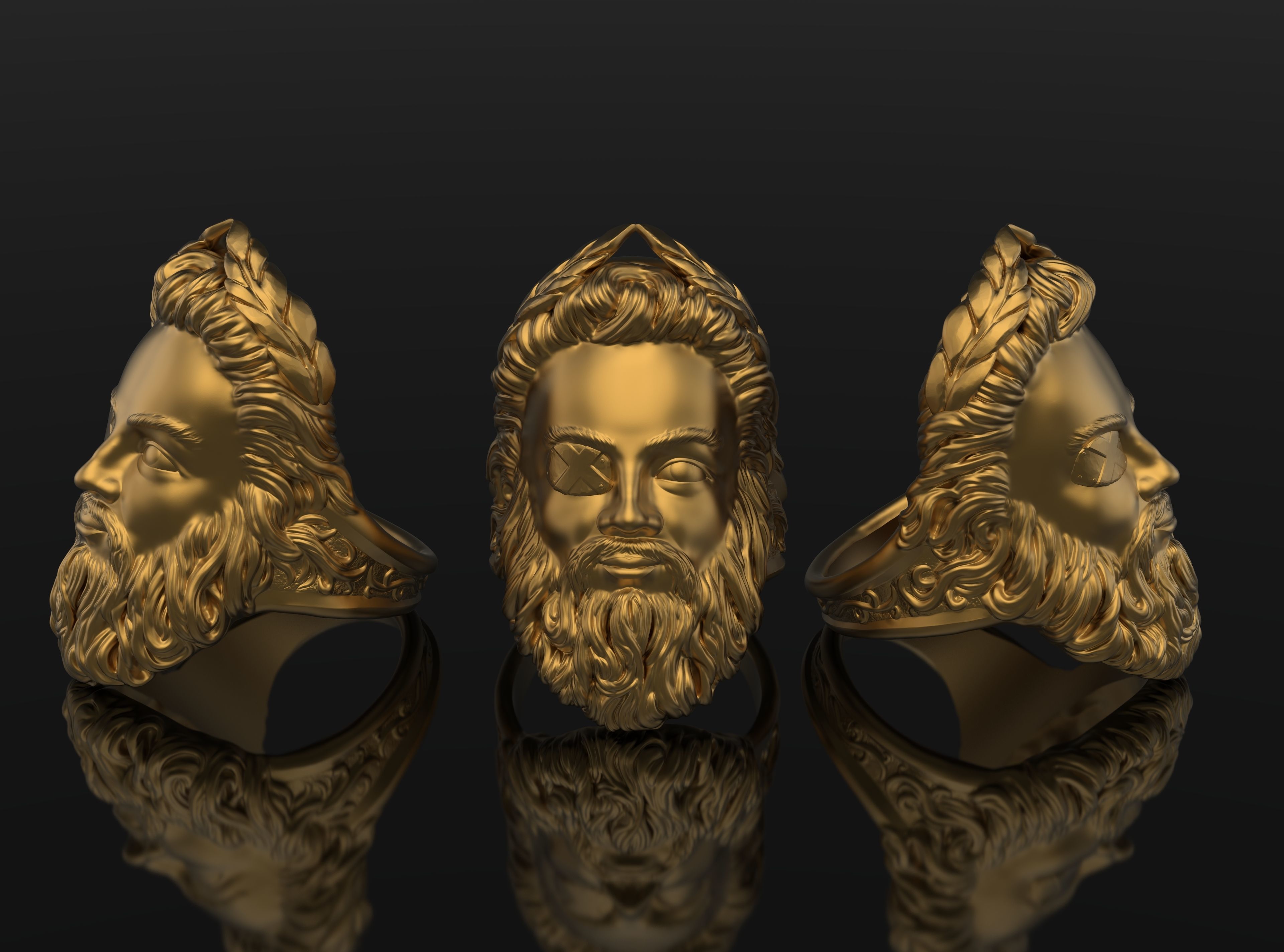 Odin ring  3D print model_1