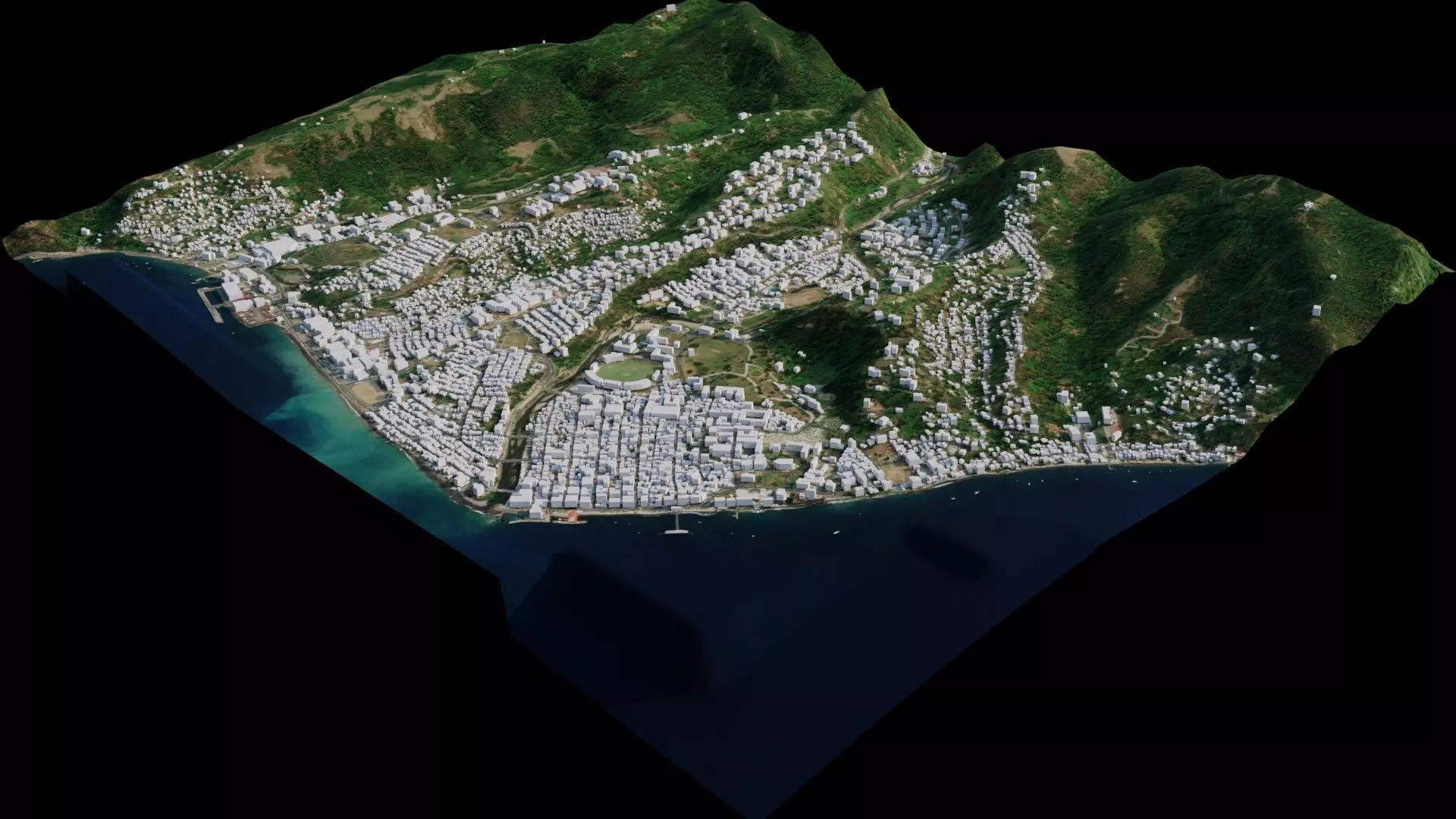 Roseau - Dominica 3D model_0