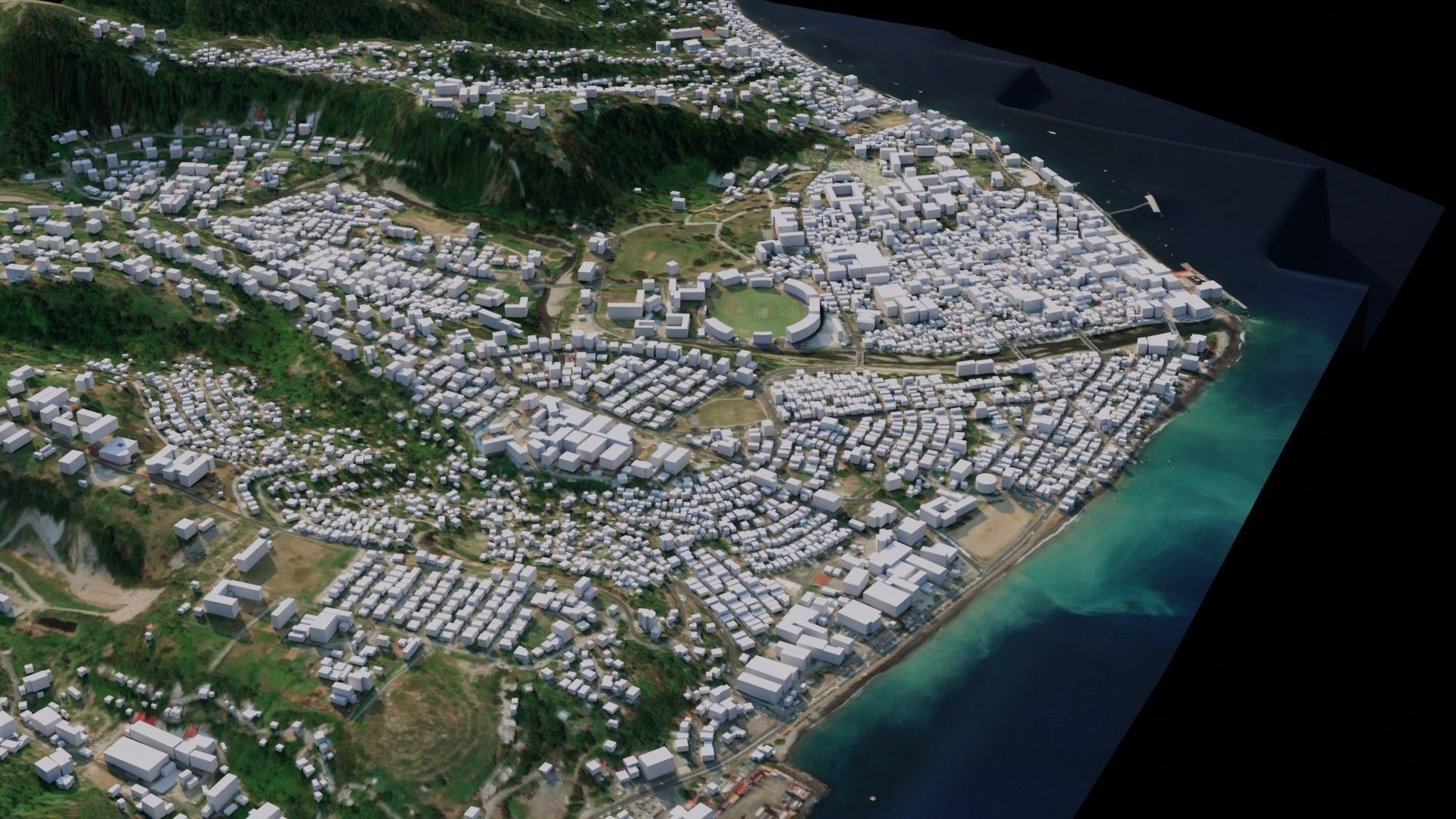 Roseau - Dominica 3D model_1