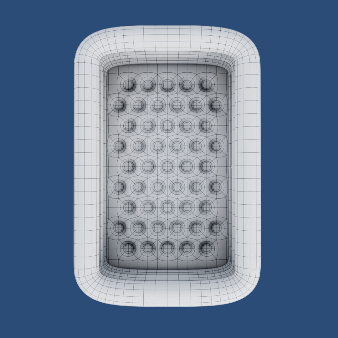 Big Inflatable Swimming Pool Low-poly 3D model_27