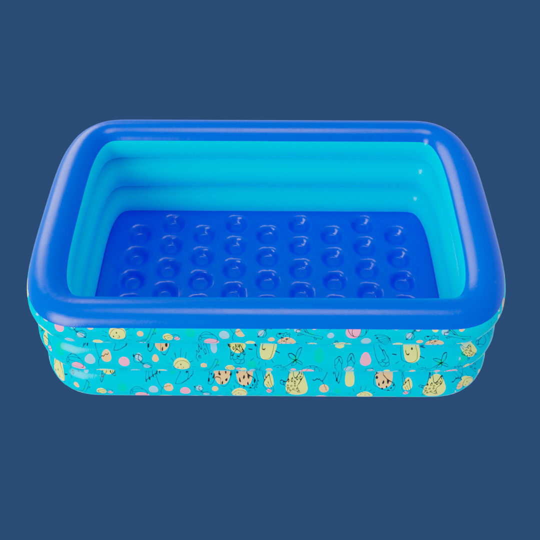 Big Inflatable Swimming Pool Low-poly 3D model_16