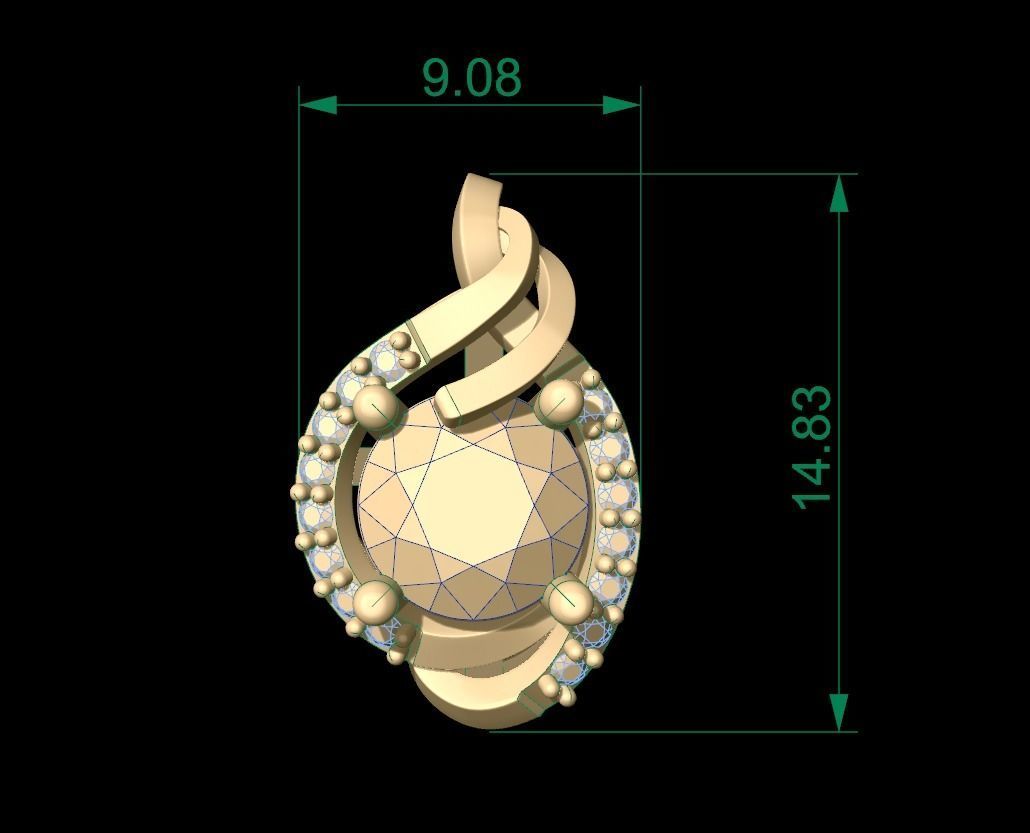 Pendant 20 3D print model_8