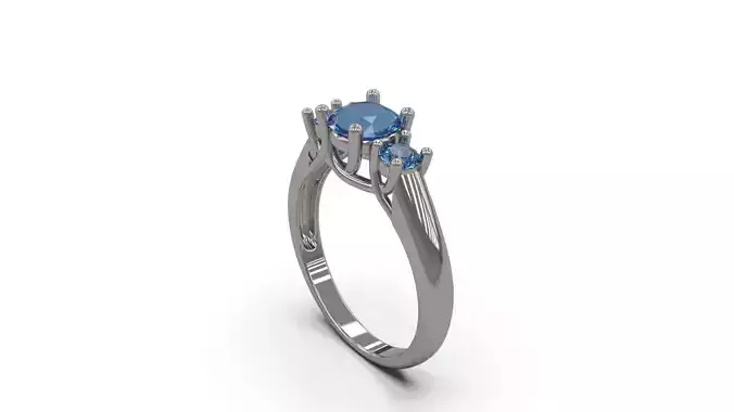 Woman Solitaire Ring 43