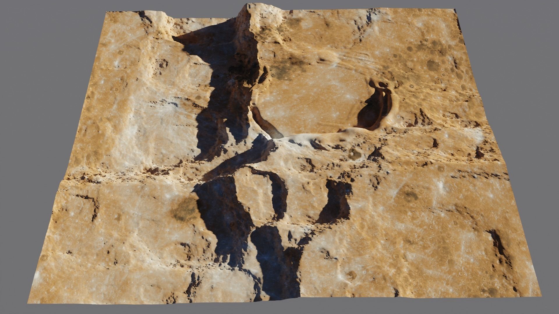 Mars rover and planet surface 3D model 3D Model Collection_16