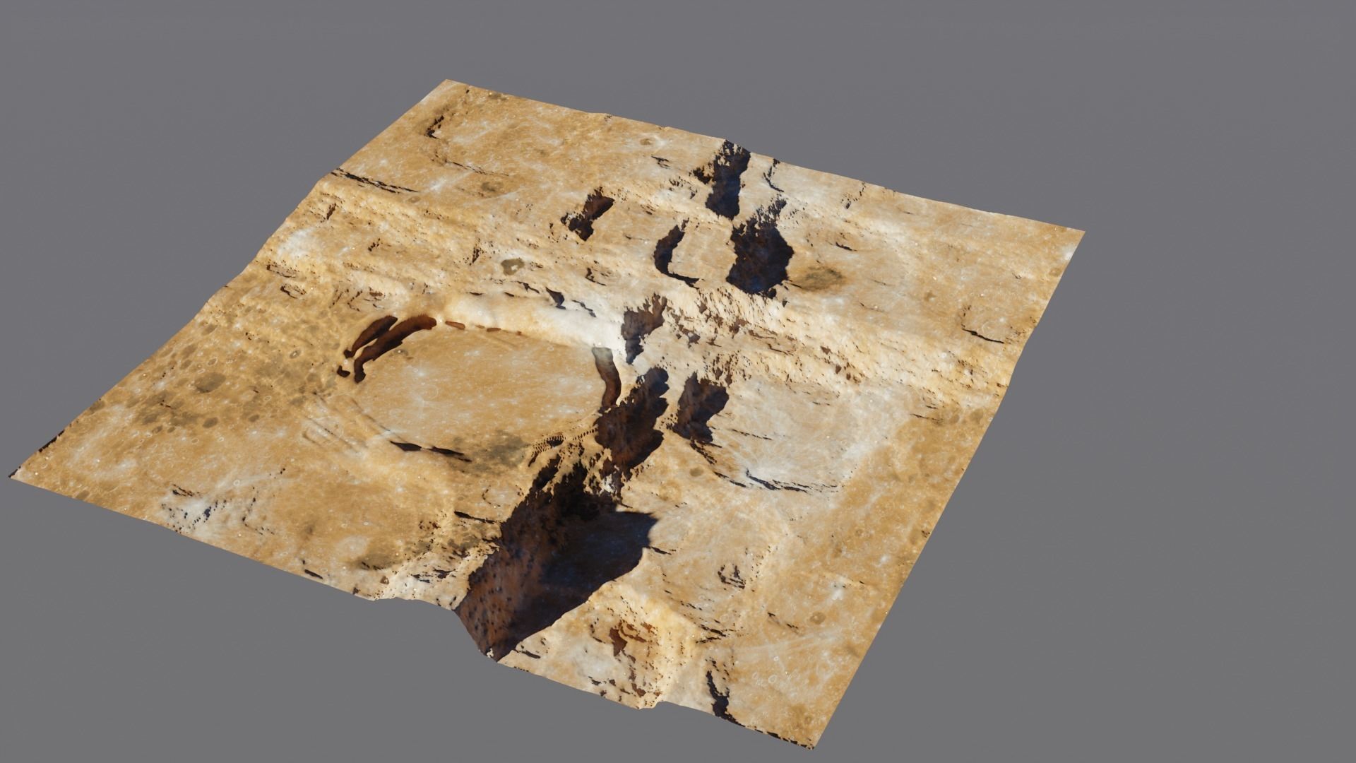 Mars rover and planet surface 3D model 3D Model Collection_22