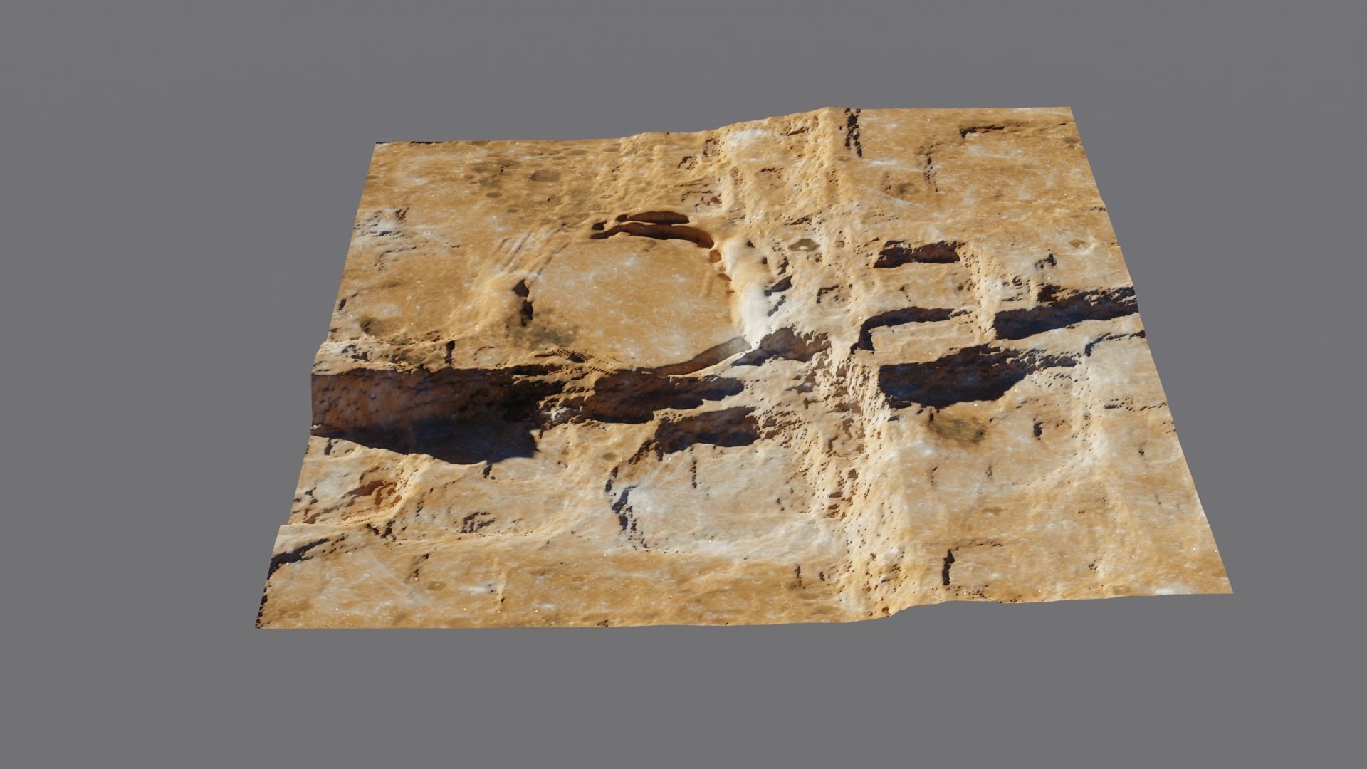 Mars rover and planet surface 3D model 3D Model Collection_15