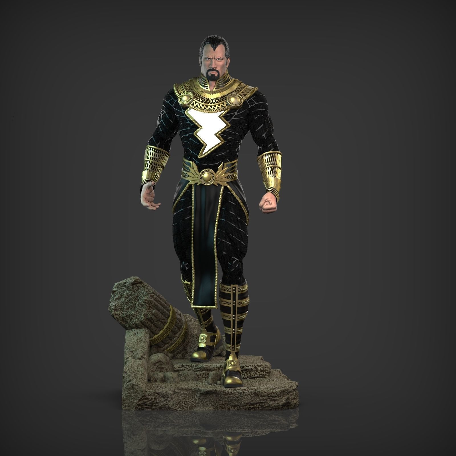 Black Adam Pharao 3D model_1