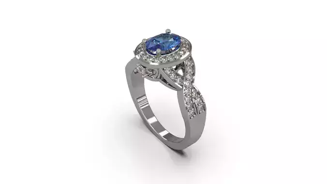 Woman Solitaire Ring 49