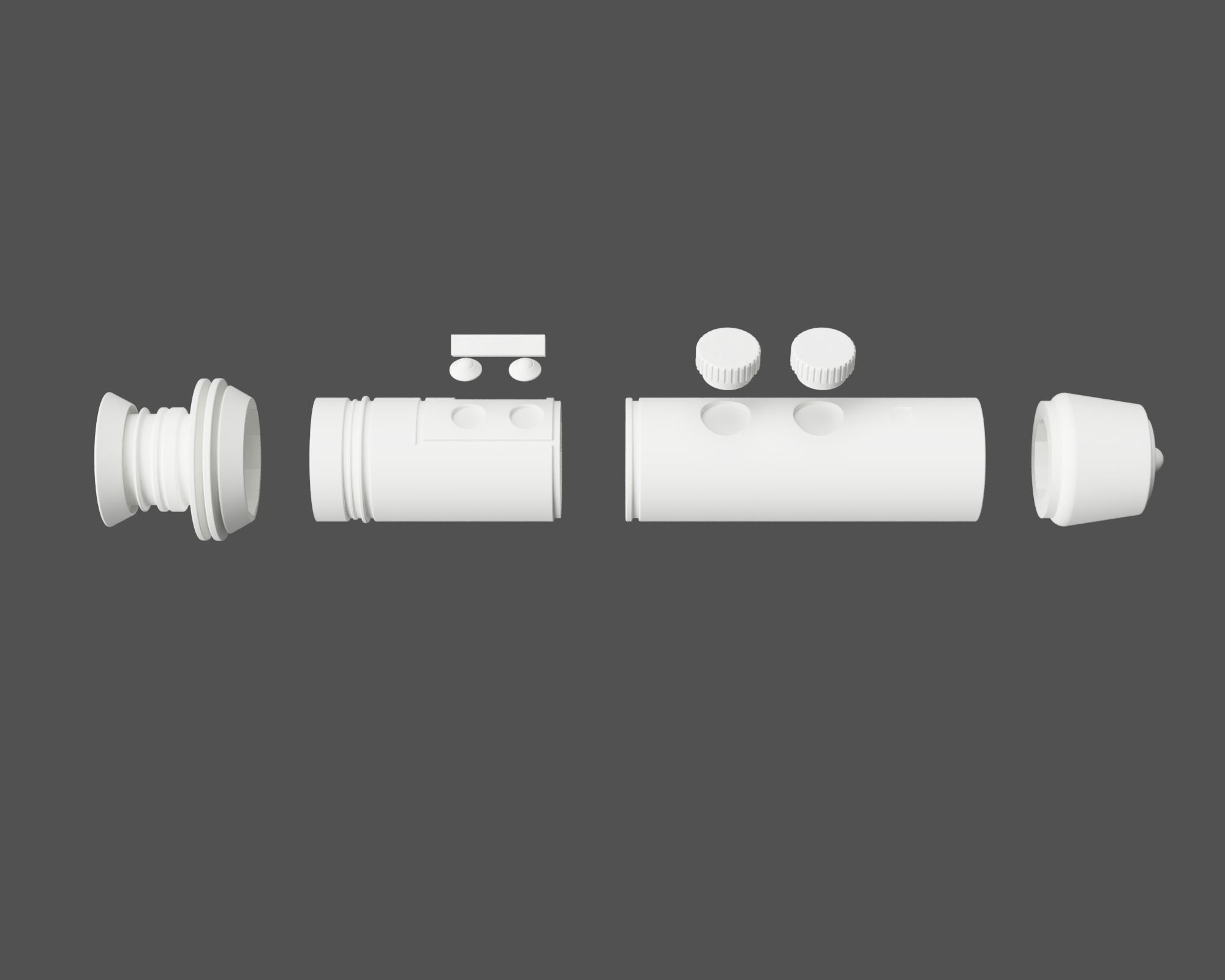 Adi Gallia - Shaak Ti Lightsaber Hilt 3D Print 3D print model_19