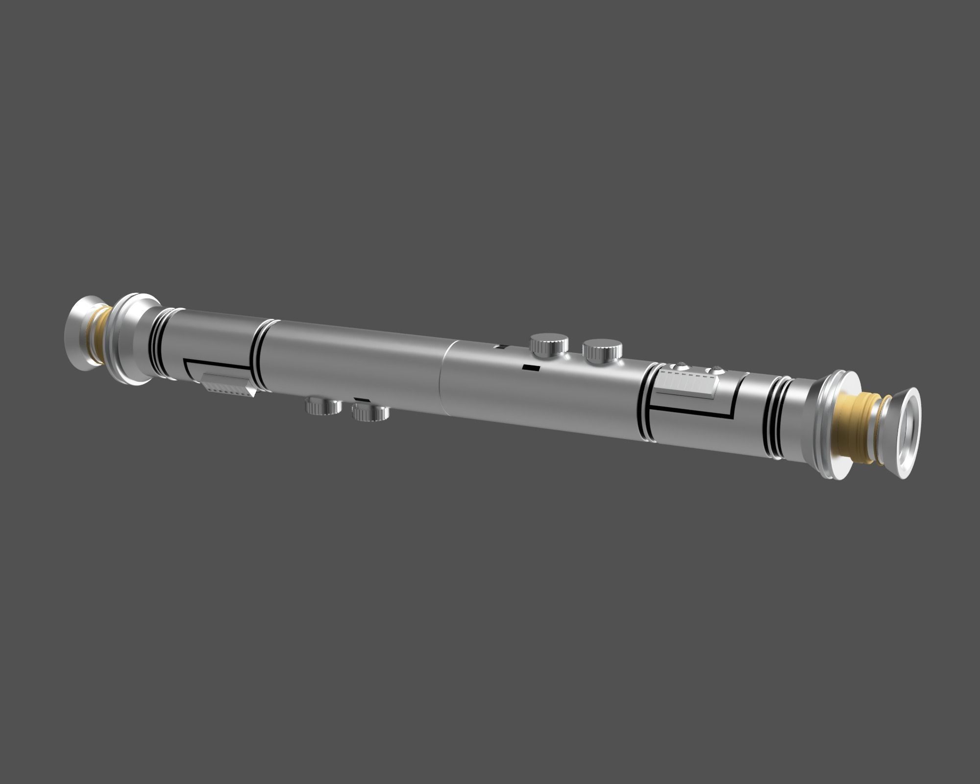 Adi Gallia - Shaak Ti Lightsaber Hilt 3D Print 3D print model_4
