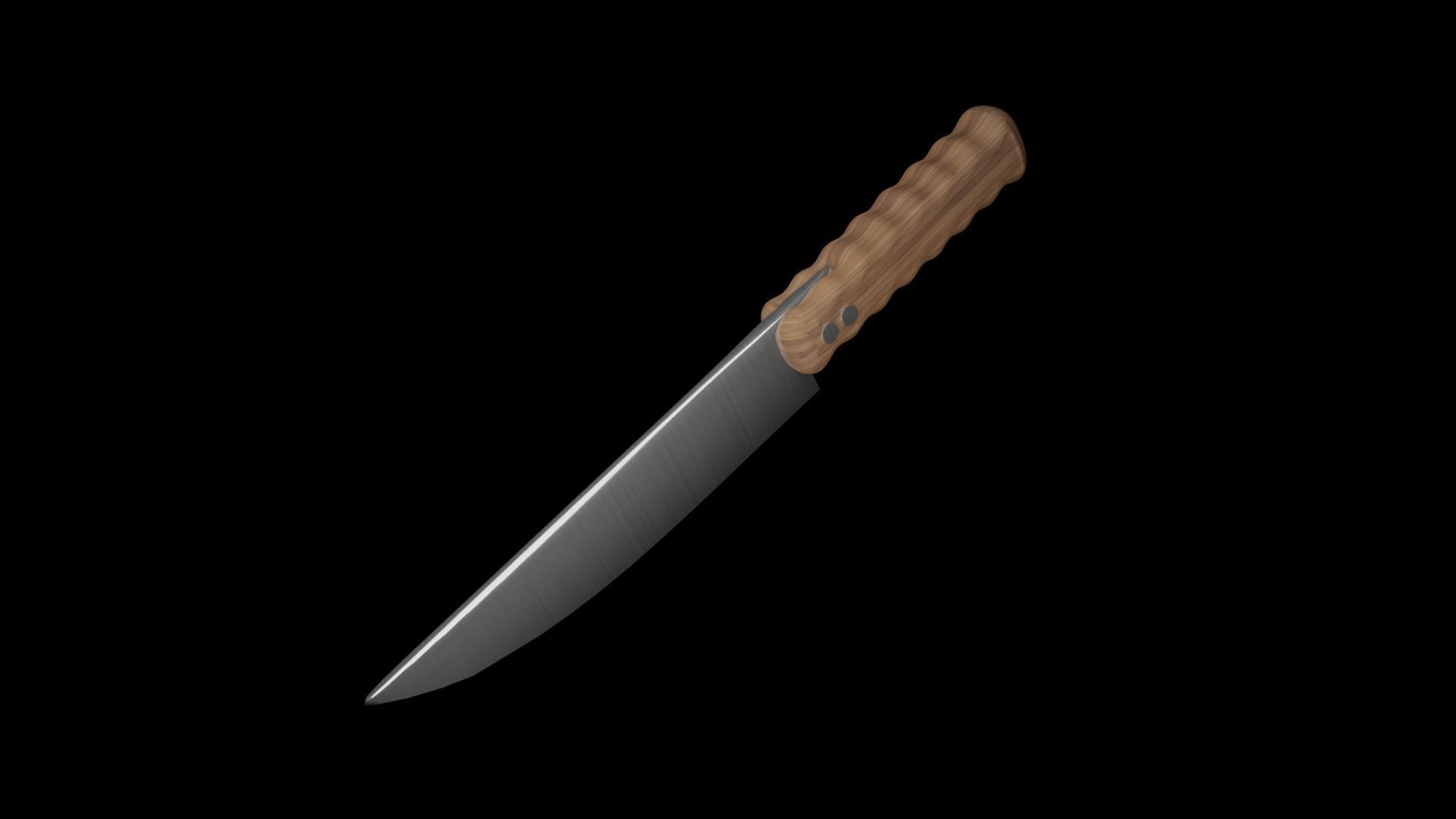 Kitchen Knife Free 3D model_1