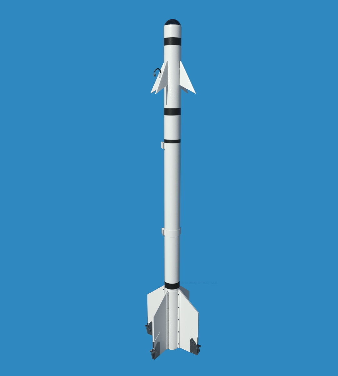 AIM-9B Sidewinder USAF and USN 3D model_9