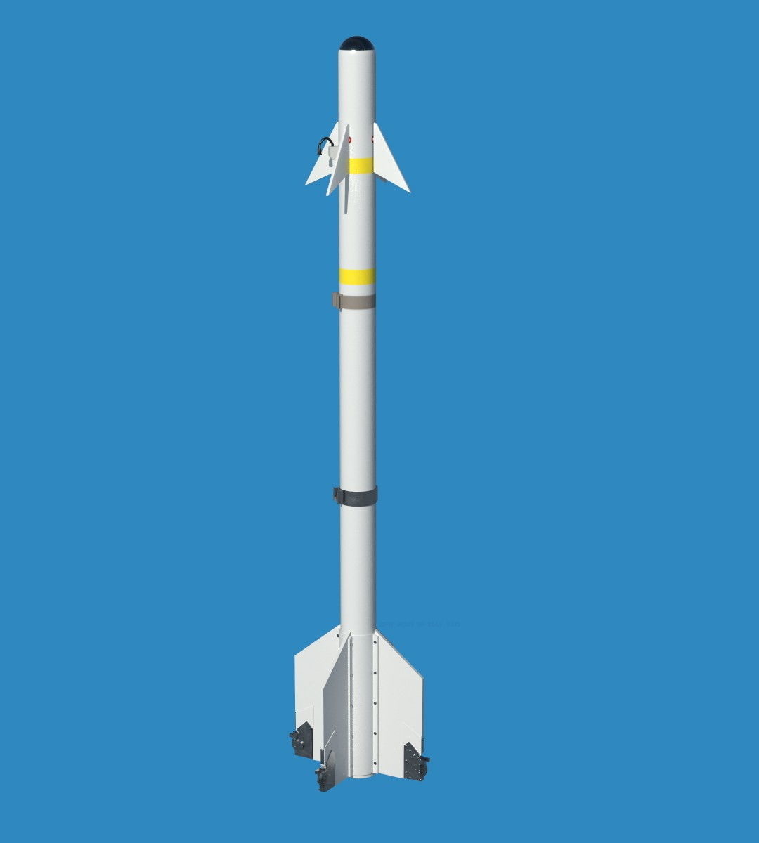 AIM-9B Sidewinder USAF and USN 3D model_7