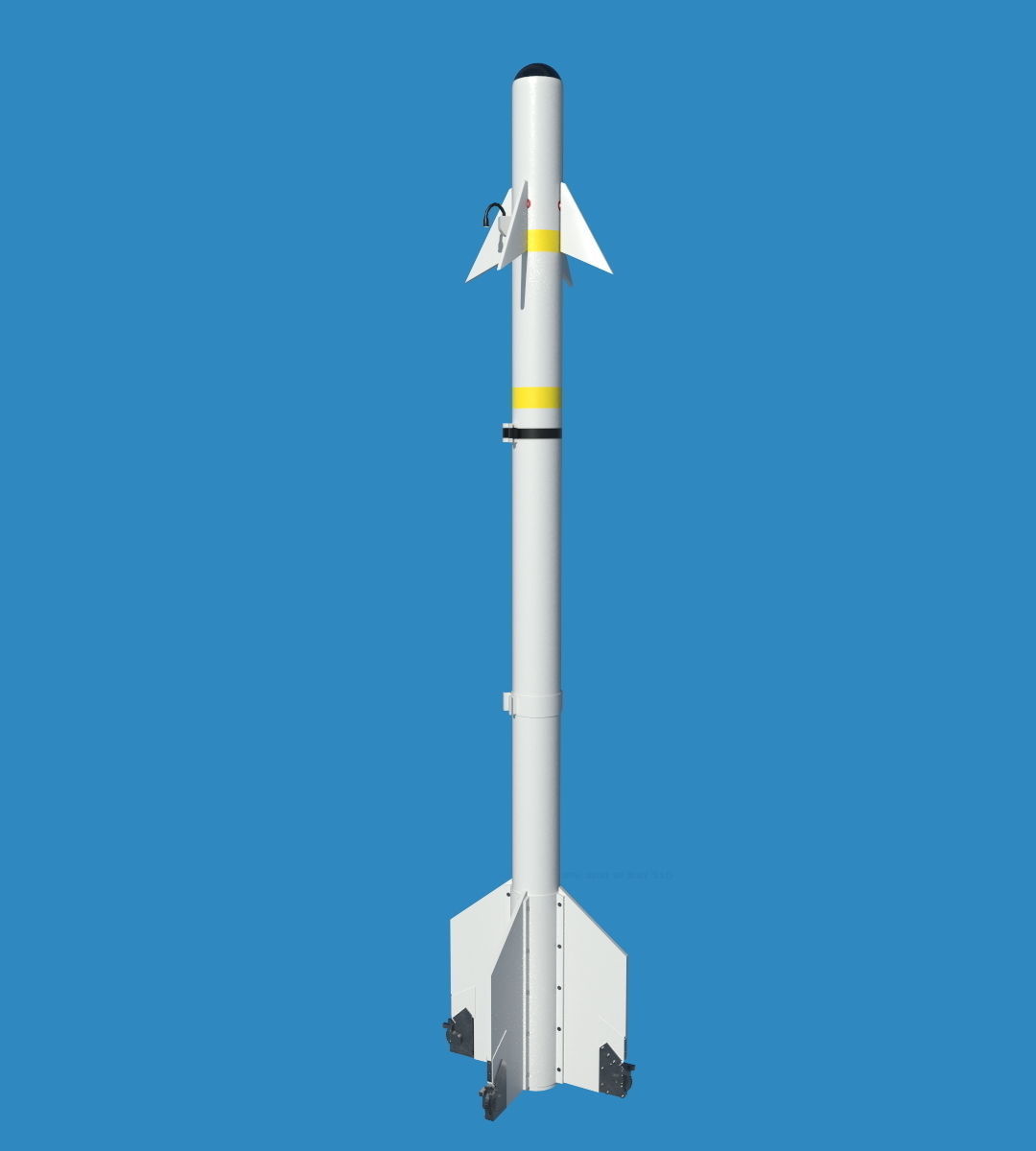 AIM-9B Sidewinder USAF and USN 3D model_8