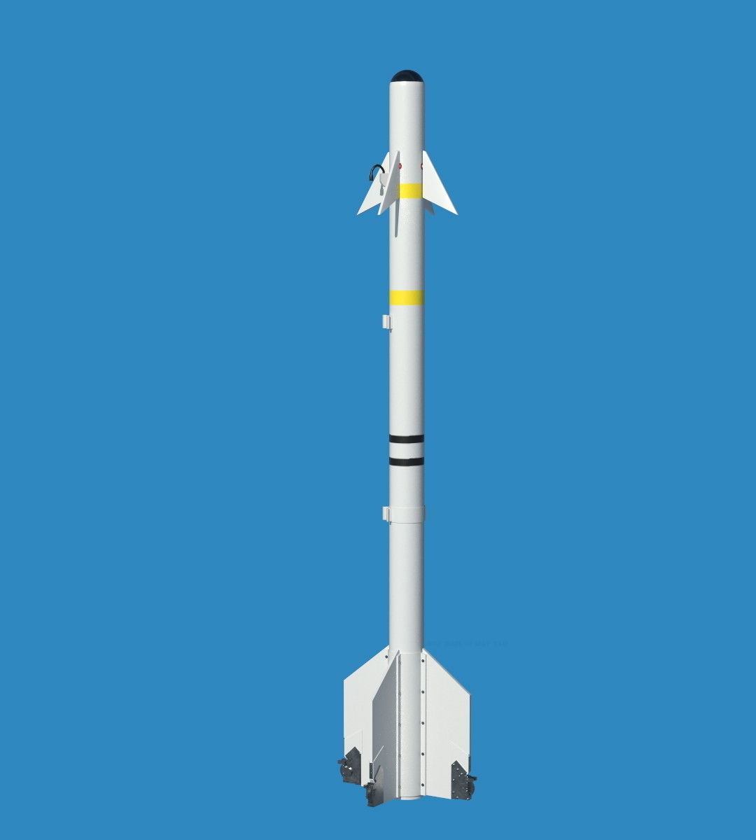 AIM-9B Sidewinder USAF and USN 3D model_6