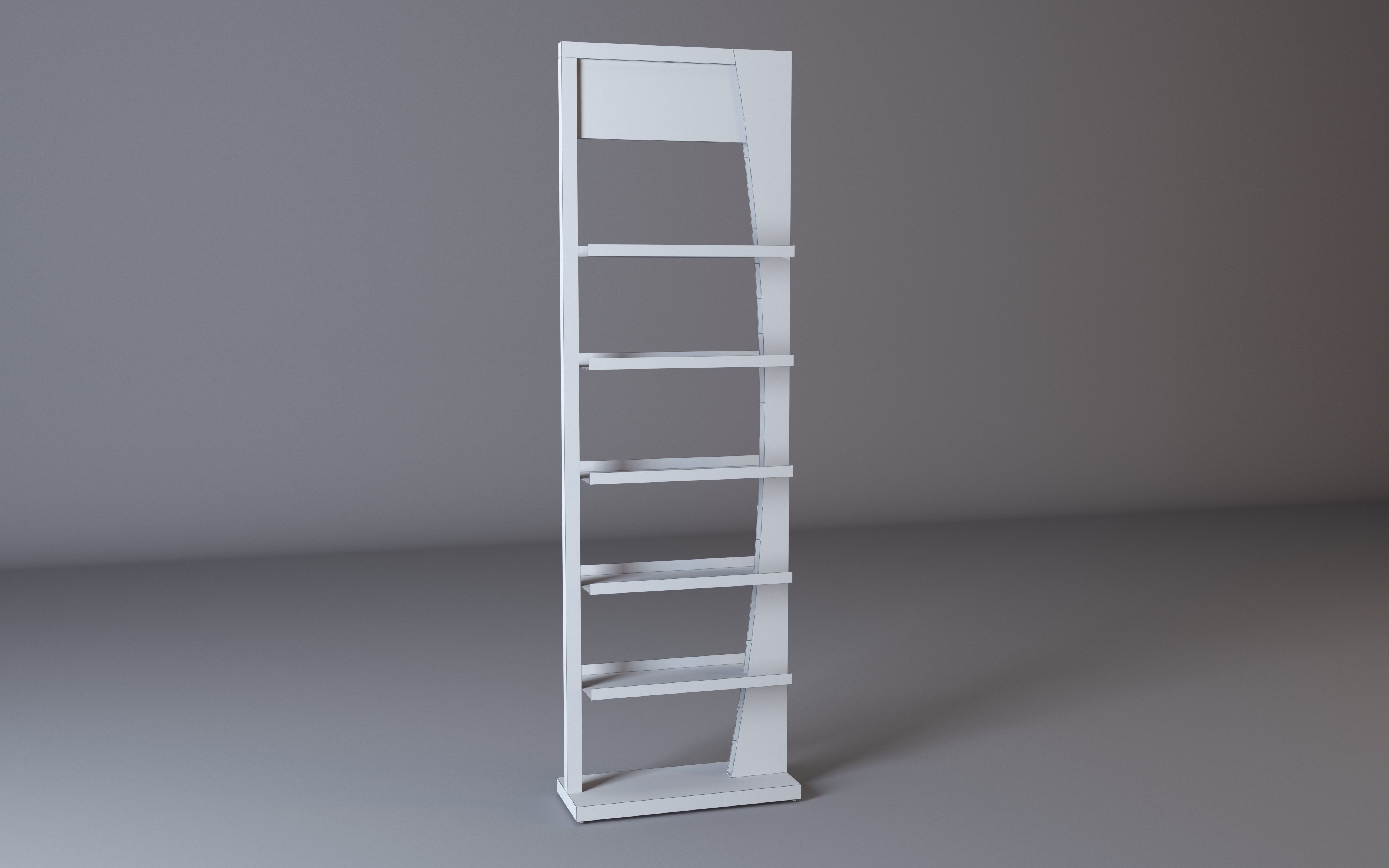 Stand tall bookcase 3D model_4