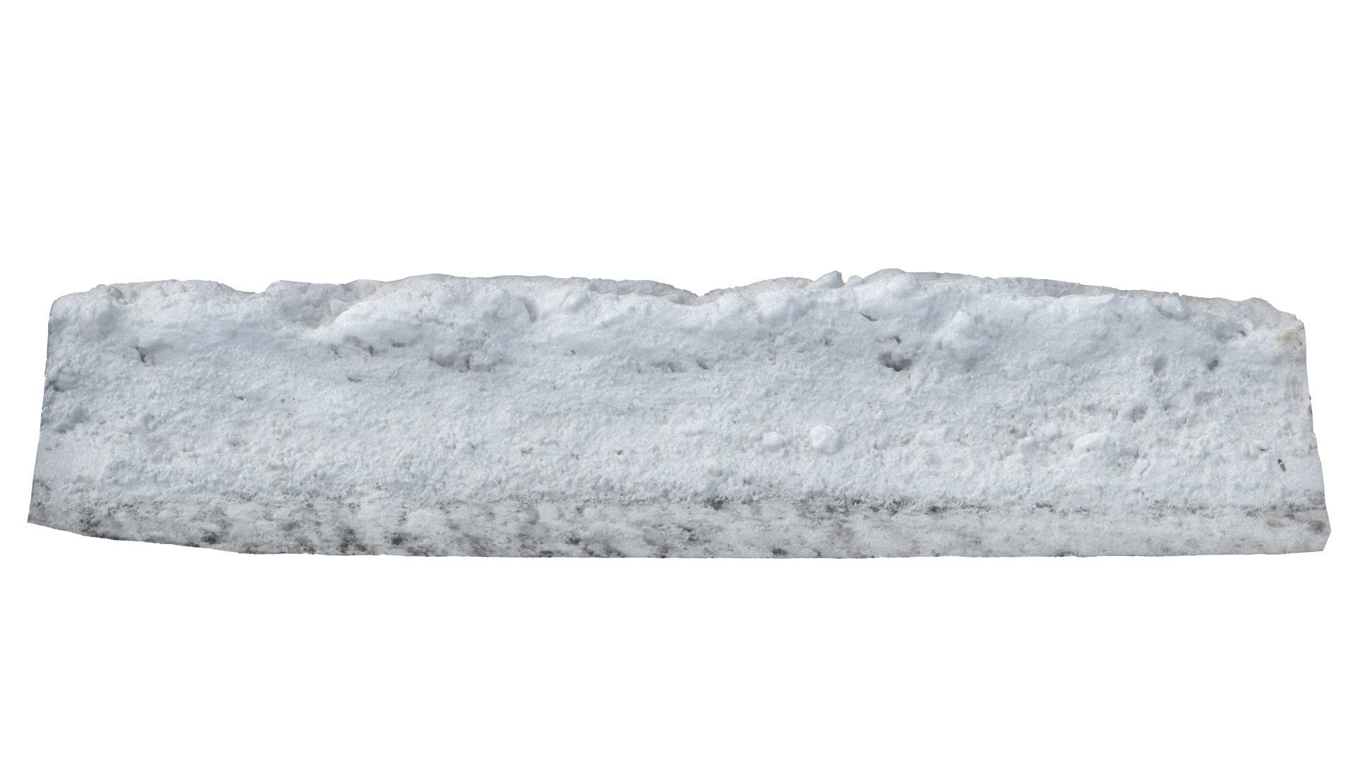 Snow scan 5A Low-poly 3D model_3