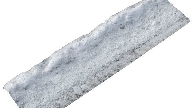 Snow scan 5A Low-poly 3D model