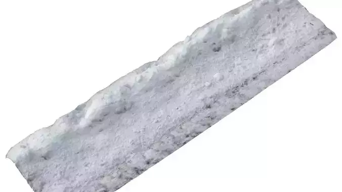 Snow scan 5A Low-poly 3D model