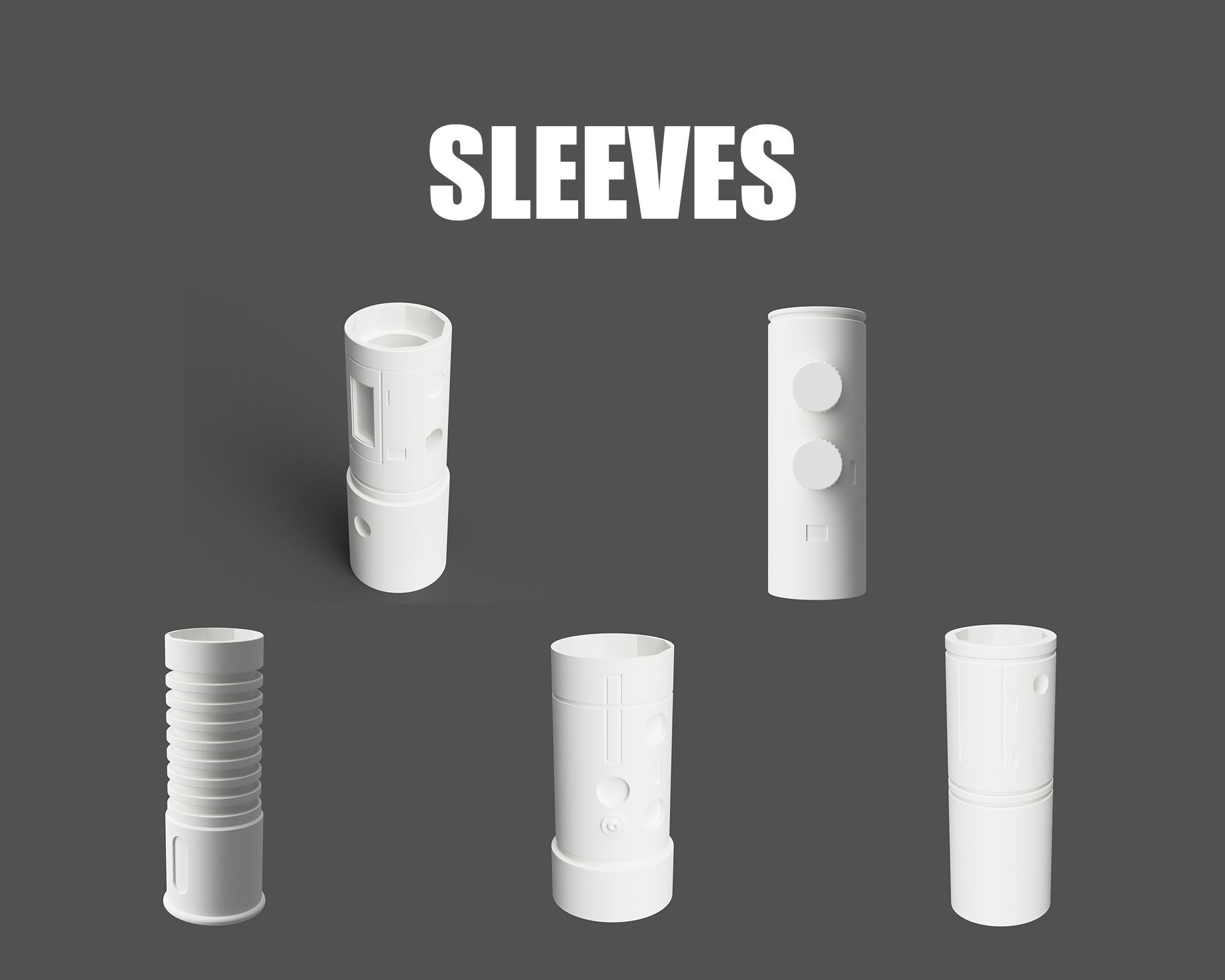 Battle of Geonosis Lightsaber Hilts 3D Printable 3D Model Collection_9