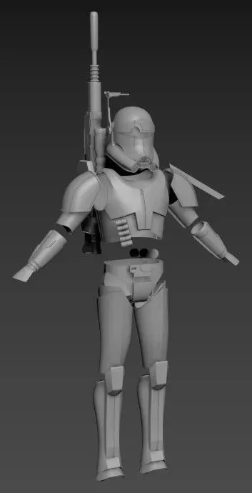 Clone Force 99 Crosshair Full Armor 3D print ready STL 3D print model_0