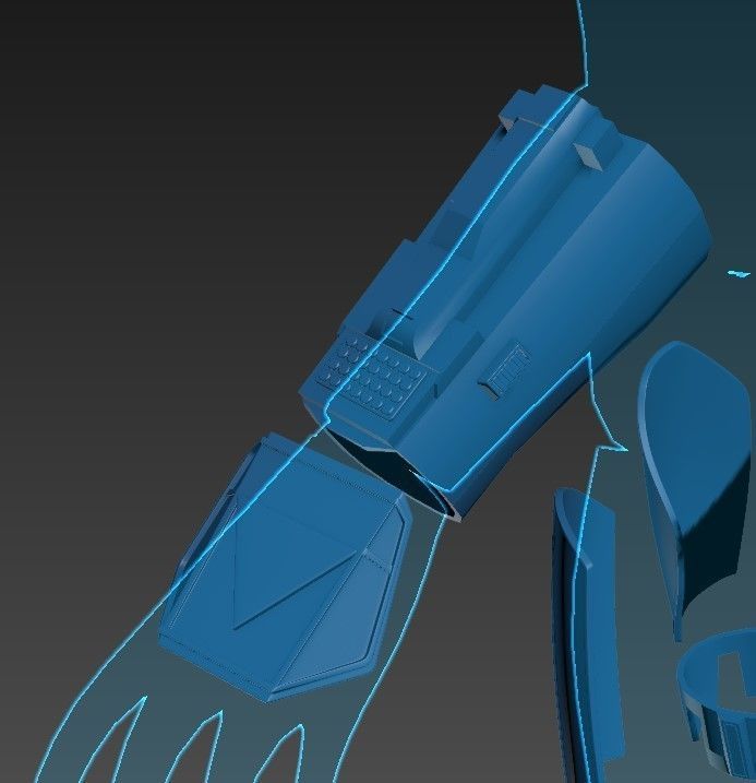 Deathwatch Mandalorian 6 inch and 4 inch figure upgrade STL 3D print model_4