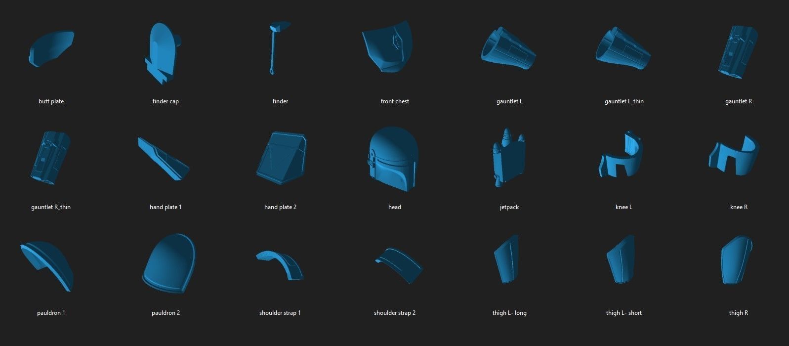 Deathwatch Mandalorian 6 inch and 4 inch figure upgrade STL 3D print model_1