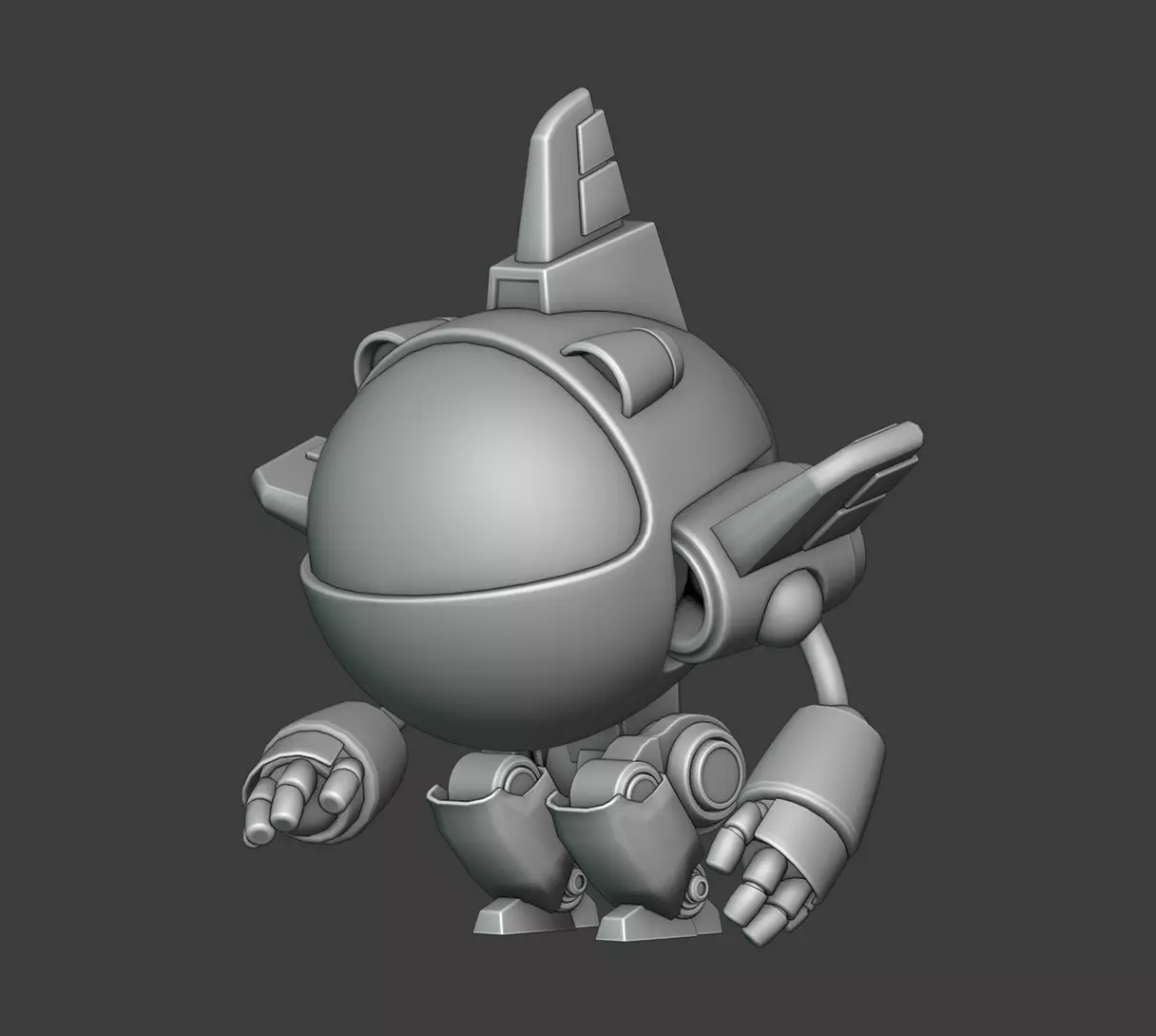 plane robot Free 3D model_0