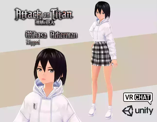 Mikasa Ackerman - Attack on Titan 3D model