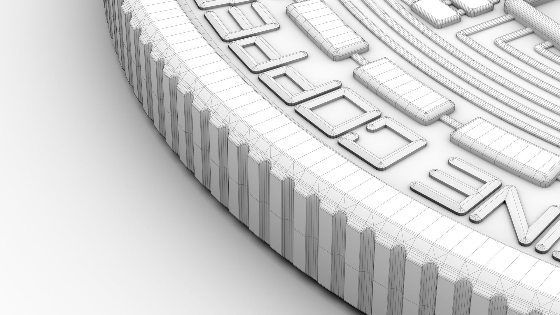 BitCoin - HiPoly and LowPoly 3D model_10