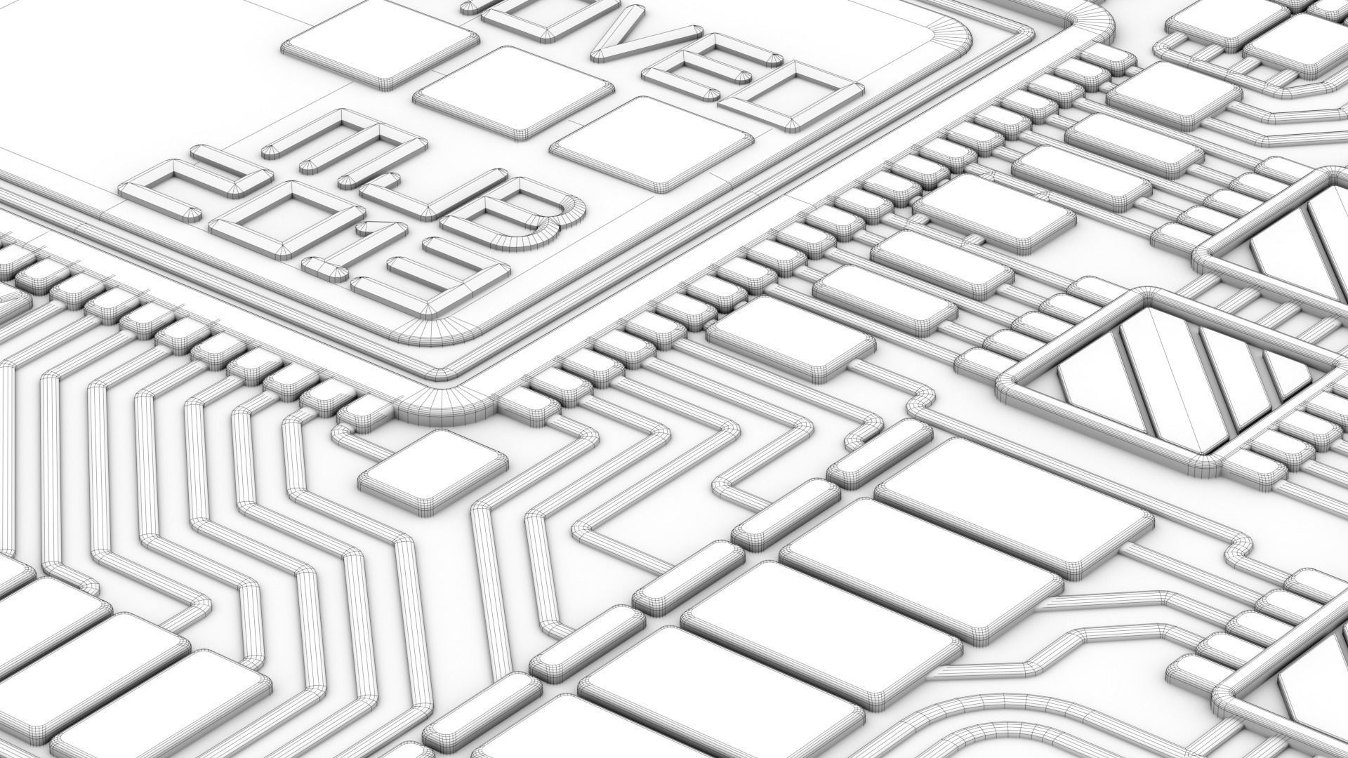 BitCoin - HiPoly and LowPoly 3D model_9