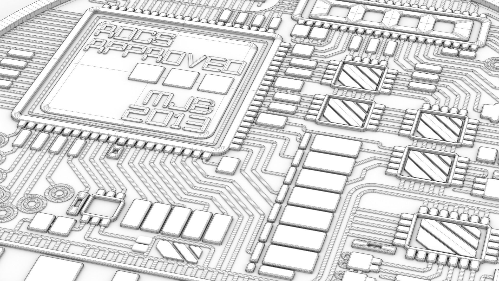 BitCoin - HiPoly and LowPoly 3D model_8