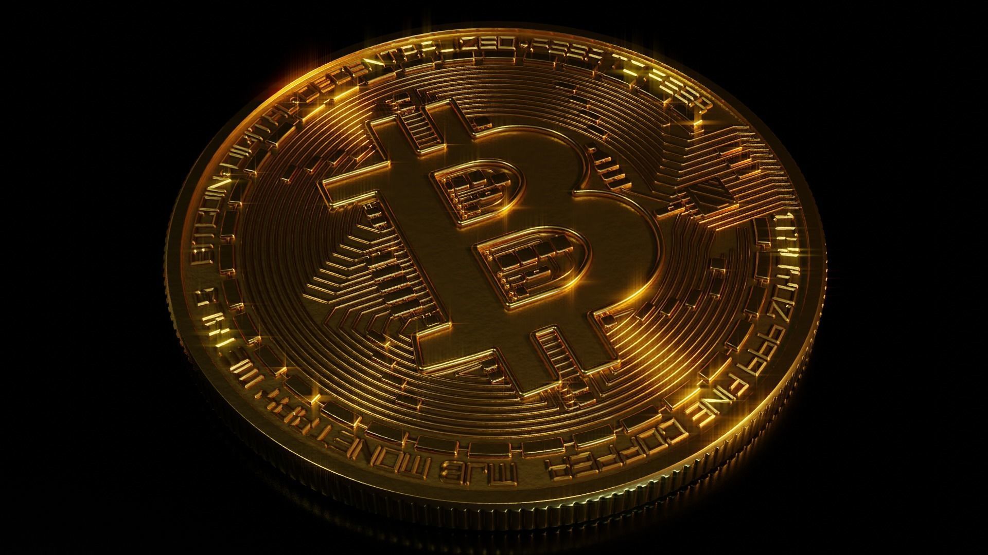 BitCoin - HiPoly and LowPoly 3D model_2