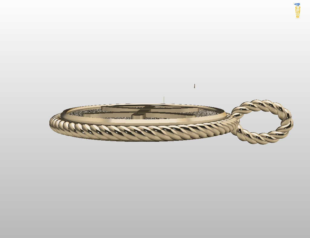 Zodiac Sign Pendant scorpio 3D print model_9