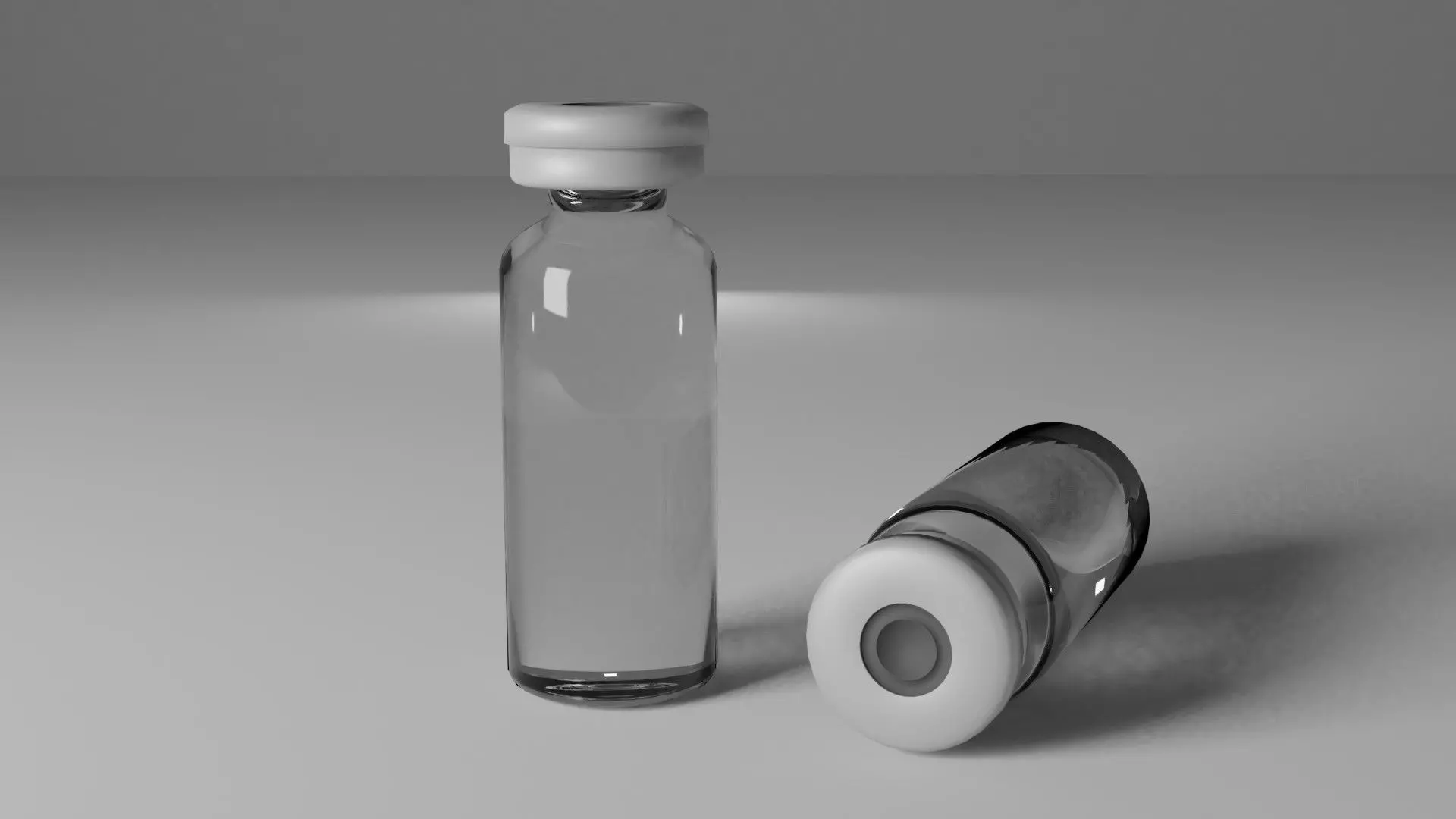 2 Vaccine Bottles 3D model