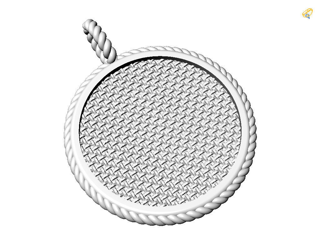 Zodiac Sign Pendant Aquarius 3D print model_18