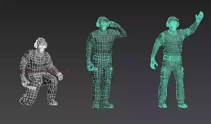 ground crew  stl model 