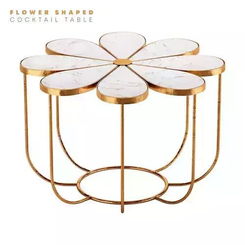 FLOWER SHAPED COCKTAIL TABLE