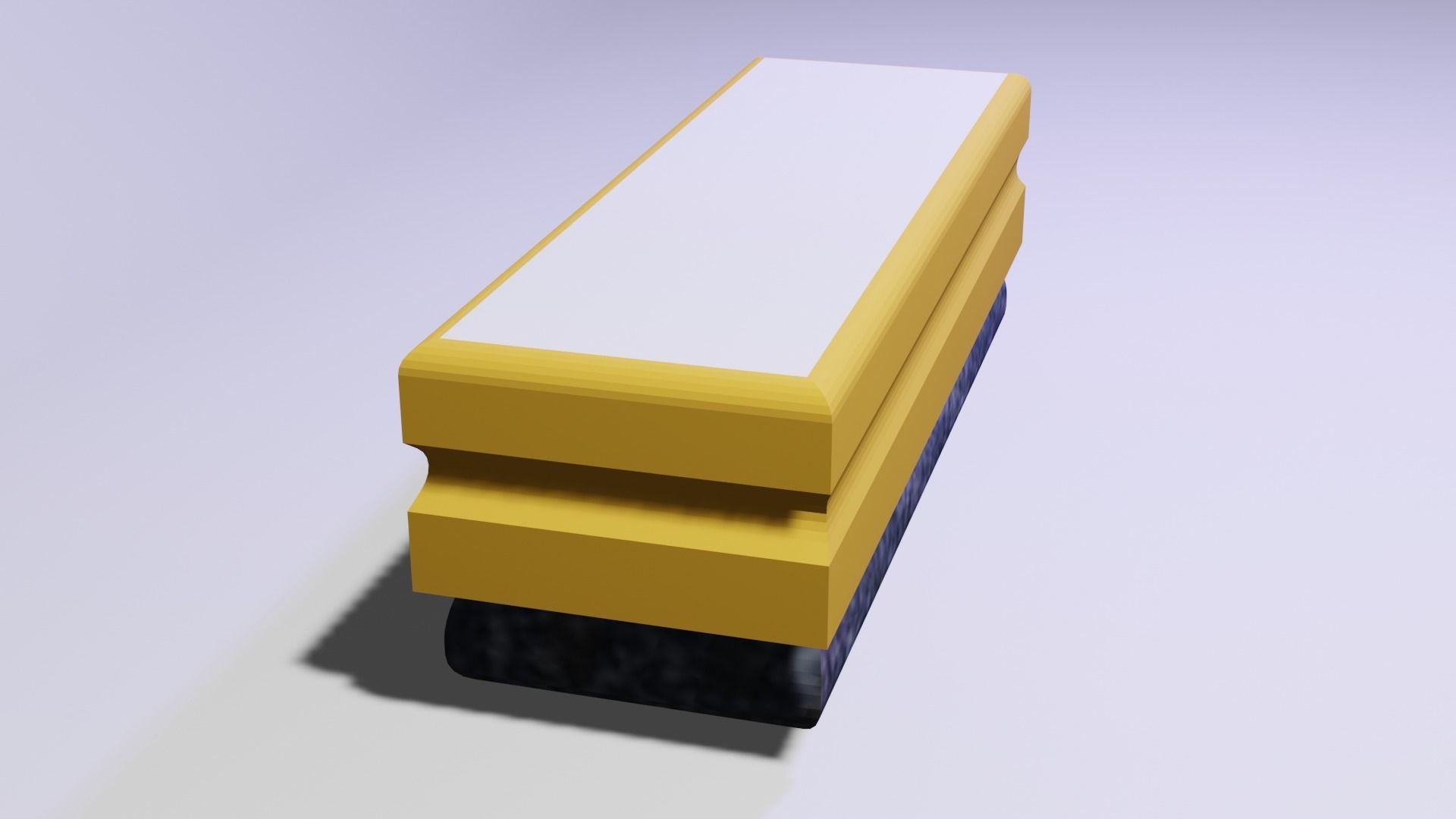 blackboard eraser 3D model_2