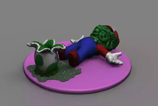 ALIEN XENOMORPH FACEHUGGER SUPPER MARIO 3D PRINTING DIORAMA 3D print model