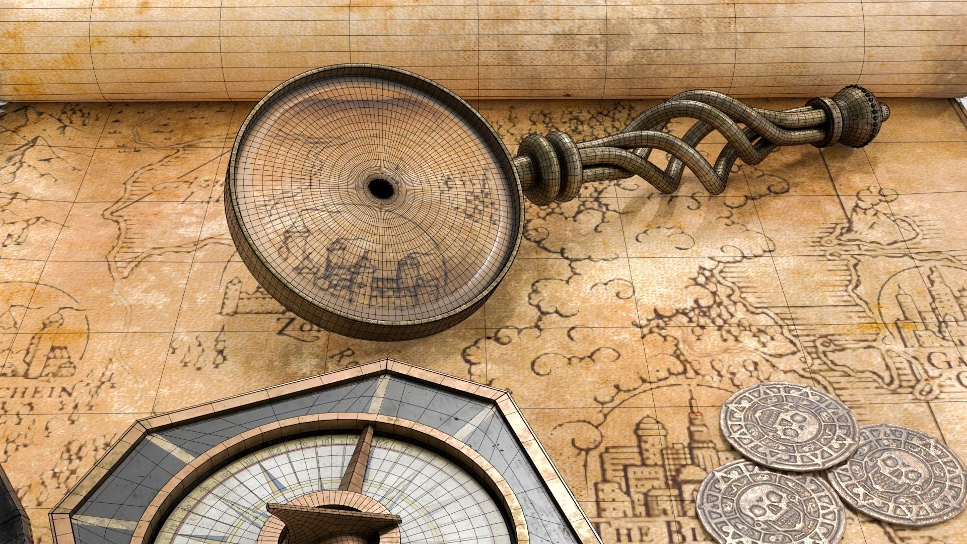 Ancient Treasure Hunter Kit 2 3D model_18