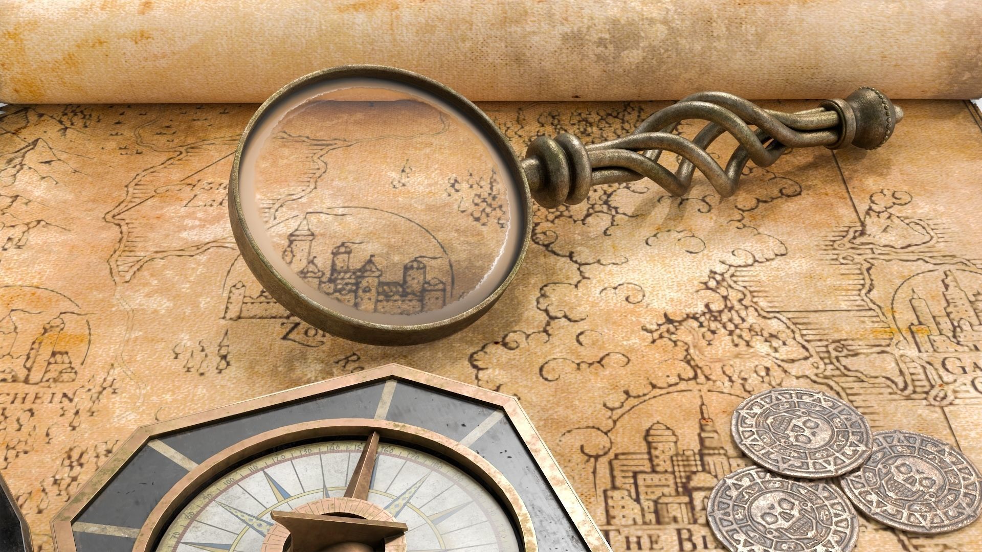 Ancient Treasure Hunter Kit 2 3D model_8