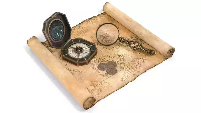 Ancient Treasure Hunter Kit 2 3D model