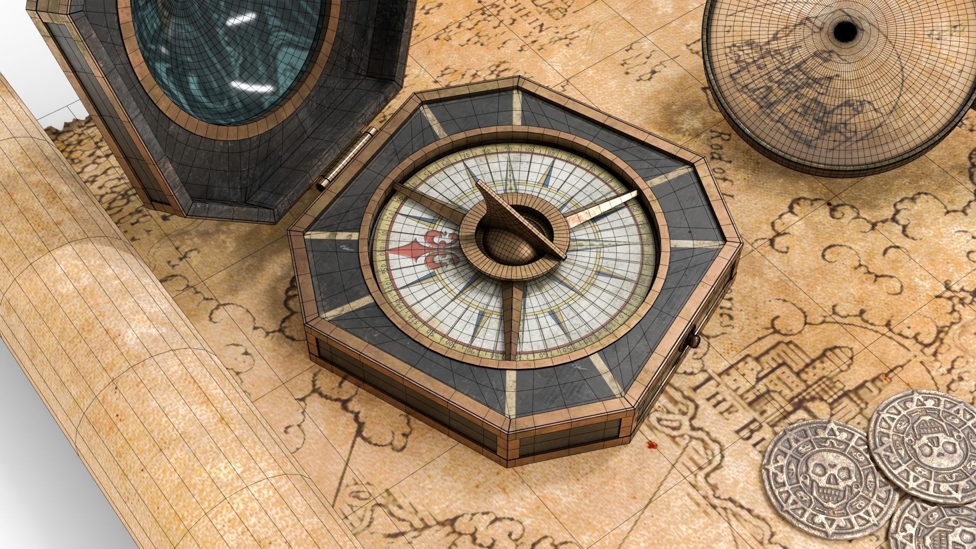 Ancient Treasure Hunter Kit 2 3D model_17