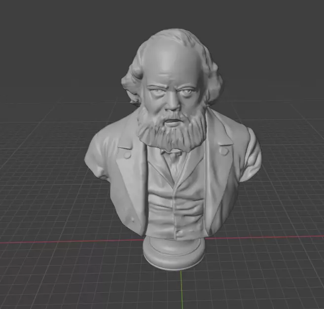 Mikhail Alexandrovich Bakunin 3D print model_12