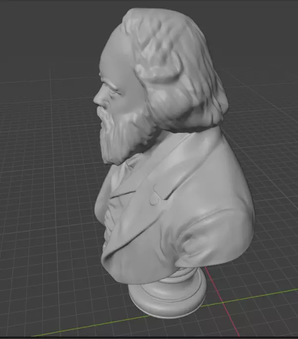 Mikhail Alexandrovich Bakunin 3D print model_1