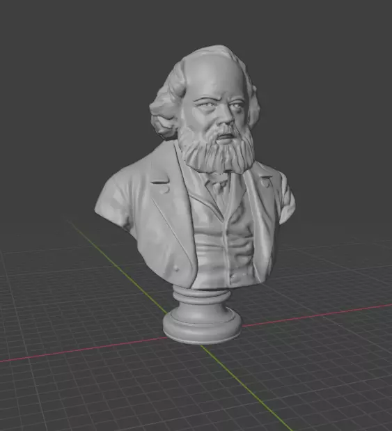 Mikhail Alexandrovich Bakunin 3D print model_8
